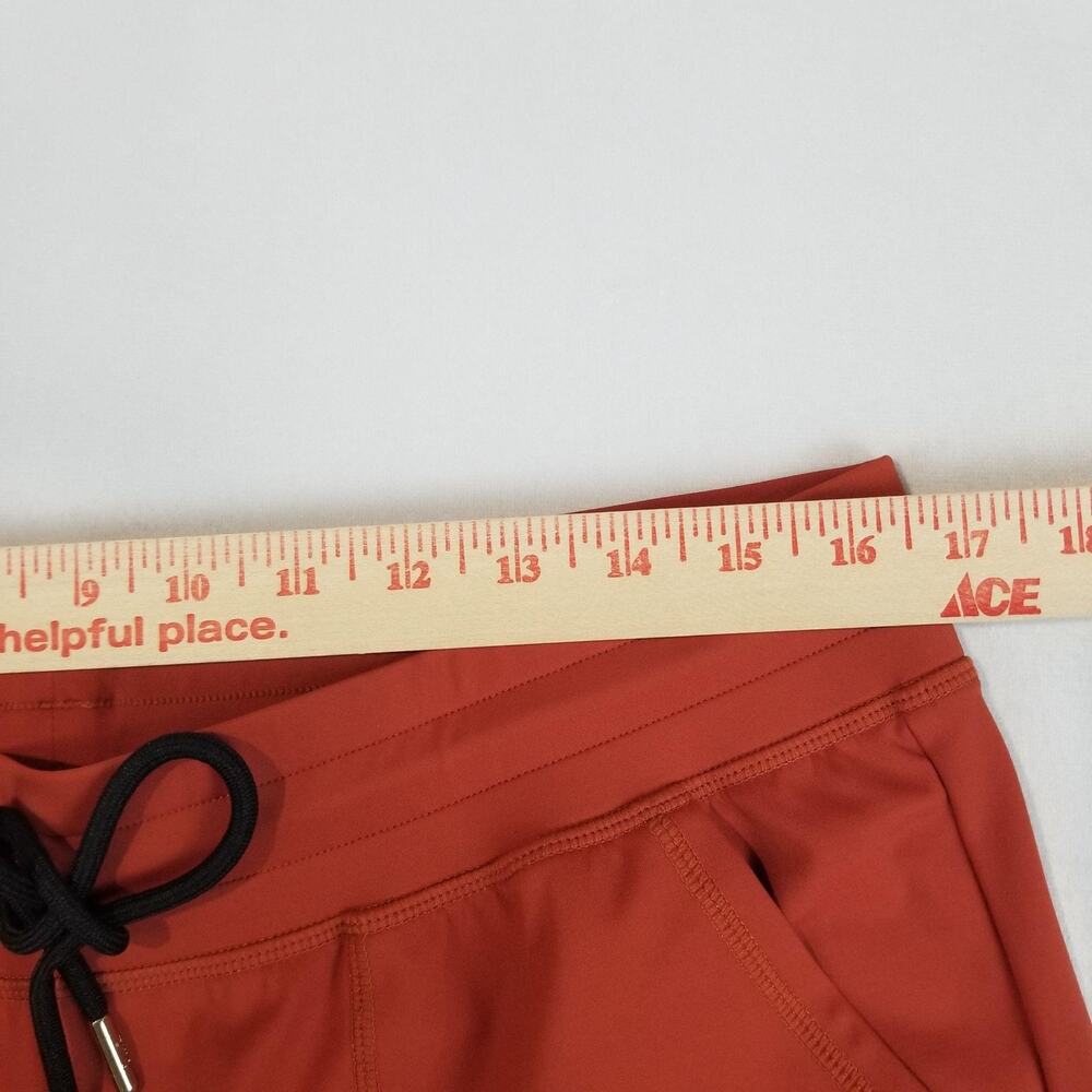 Zyia Active Pants Womens XL Orange Rust Joggers Zip Ankles Stretch - Picture 7 of 10